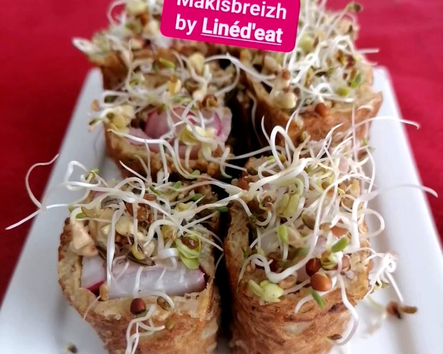 Makis au sarrasin créés par Linéd'eat